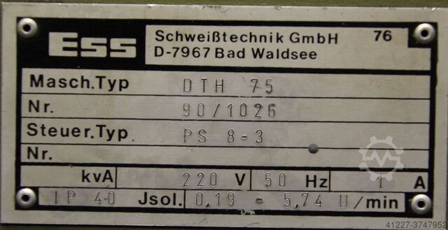 Swivel welding rotating device ESS DTH 75