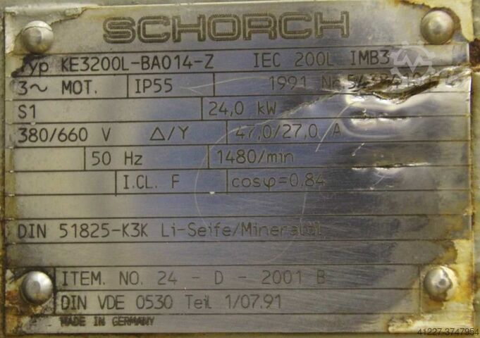 Electric motor 24 kW 1480 rpm Schorch KE3200L-BA014-Z