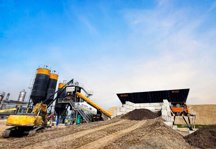Concrete mixing plant / concrete plant FABO Concrete Batching Plant COMPACT-180 Sabit Beton Santrali