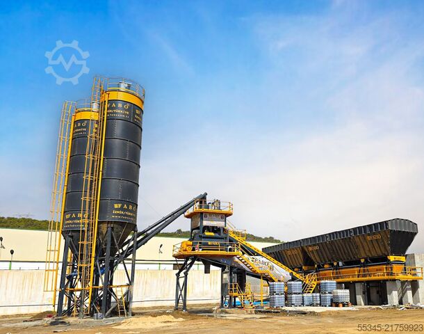 Concrete mixing plant / concrete plant FABO Concrete Batching Plant 120 m3 Compact Concrete Batching Plant