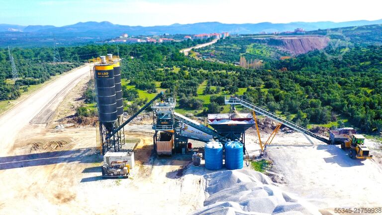 Mobile Concrete Batching Plant FABO Mobile Concrete Batching Plant 120 m3/h Mobile Concrete Batching Plant
