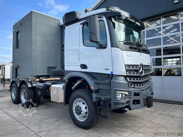 Heavy load Mercedes-Benz Arocs 4058 AS 6x6 Tractor Head 180T Push Pull E...