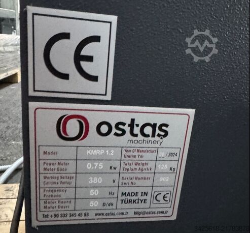 Crimping and flanging machine OSTAS KMRP 1.2