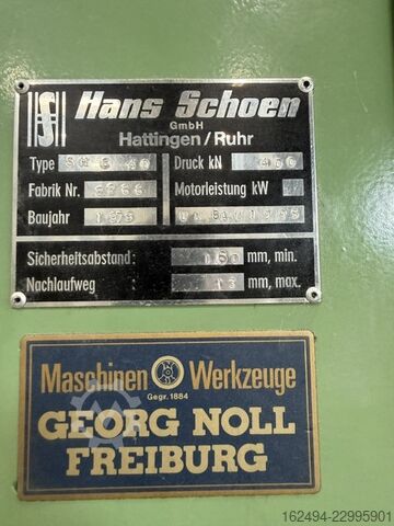 Hydraulic press Hans Schoen SHC 40