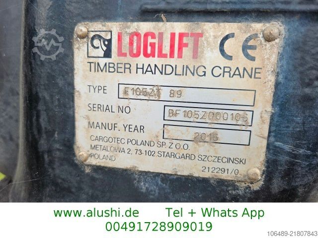 Logging truck VOLVO 540 6X4 Kran Epsilon 105 Z Blatt / Blatt