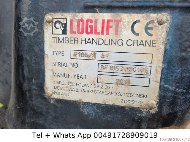 Logging truck VOLVO 540 6X4 Kran Epsilon 105 Z Blatt / Blatt