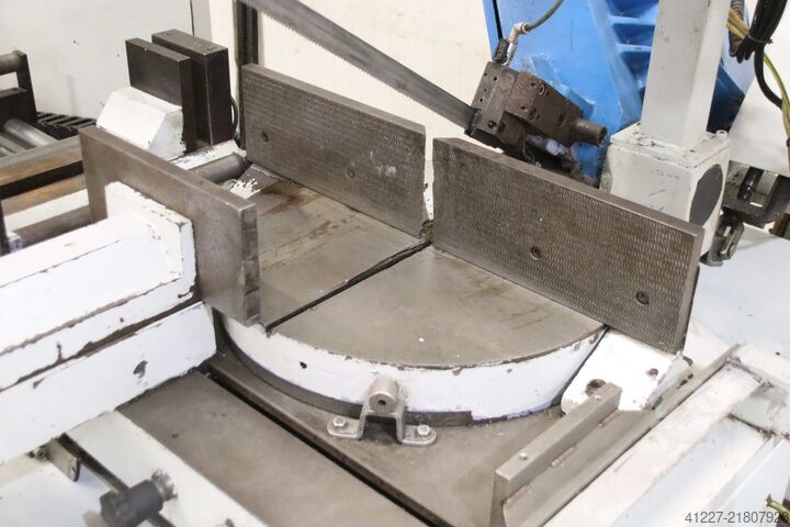 Automatic band saw with roller conveyor, length stop MEP SHARK 320 AXI