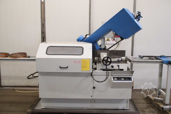 Automatic band saw with roller conveyor, length stop MEP SHARK 320 AXI