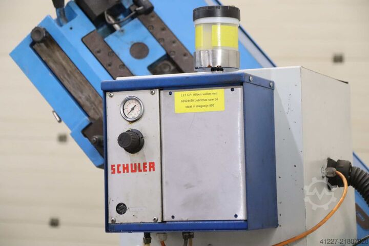 Automatic band saw with roller conveyor, length stop MEP SHARK 320 AXI