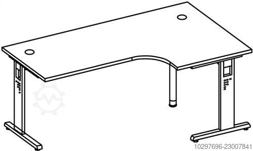 Desk Bela H650-850 x W2000 x D1200mm - 1 pc  