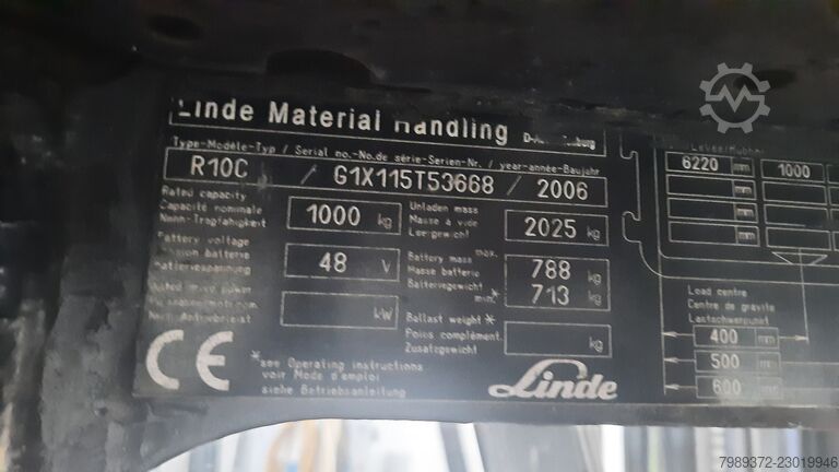 LINDE R10C Electric Forklift Truck Linde R10C
