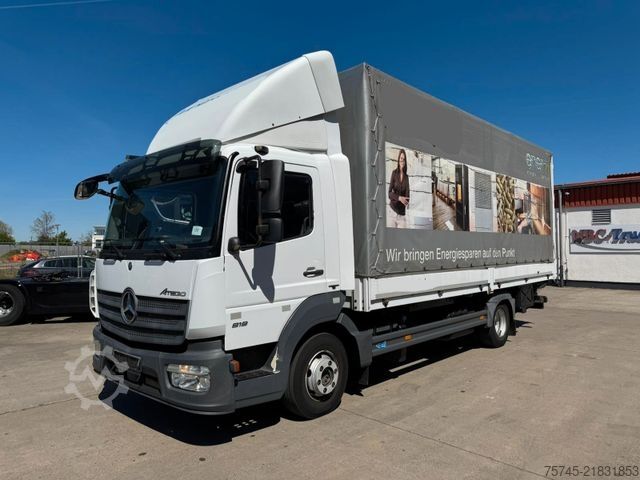 Flatbed truck with tarp MERCEDES-BENZ ATEGO 818 *  * LBW * AUTOMATIK * 8.600 KG *