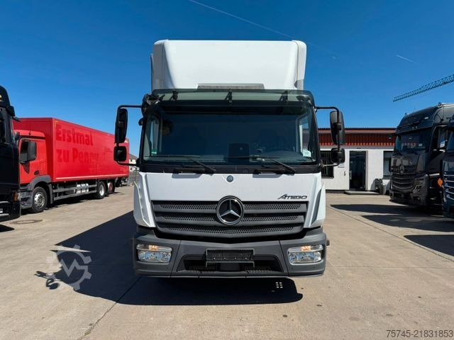 Flatbed truck with tarp MERCEDES-BENZ ATEGO 818 * * LBW * AUTOMATIK * 8.600 KG *