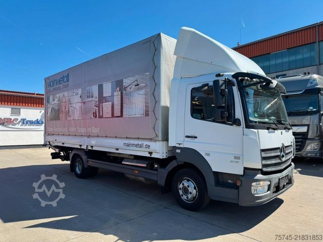 Flatbed truck with tarp MERCEDES-BENZ ATEGO 818 *  * LBW * AUTOMATIK * 8.600 KG *