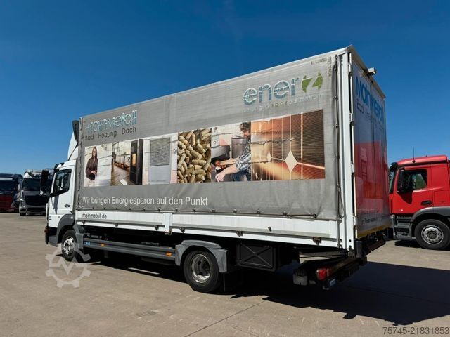 Flatbed truck with tarp MERCEDES-BENZ ATEGO 818 *  * LBW * AUTOMATIK * 8.600 KG *