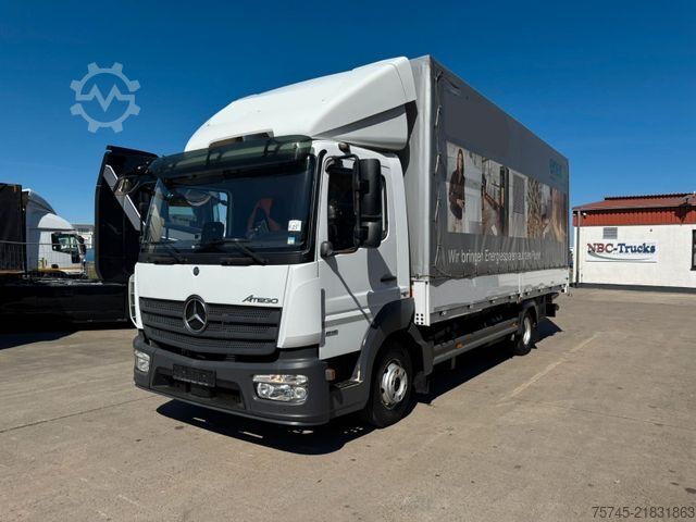 Flatbed truck with tarp MERCEDES-BENZ ATEGO 818 *  * LBW * AUTOMATIK * 8.600 KG *