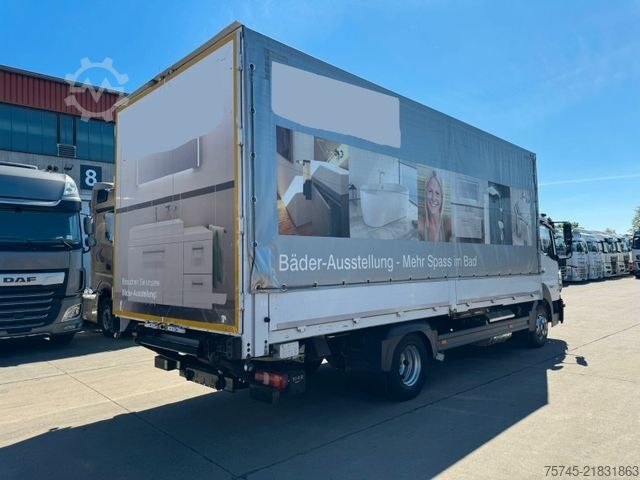 Flatbed truck with tarp MERCEDES-BENZ ATEGO 818 *  * LBW * AUTOMATIK * 8.600 KG *