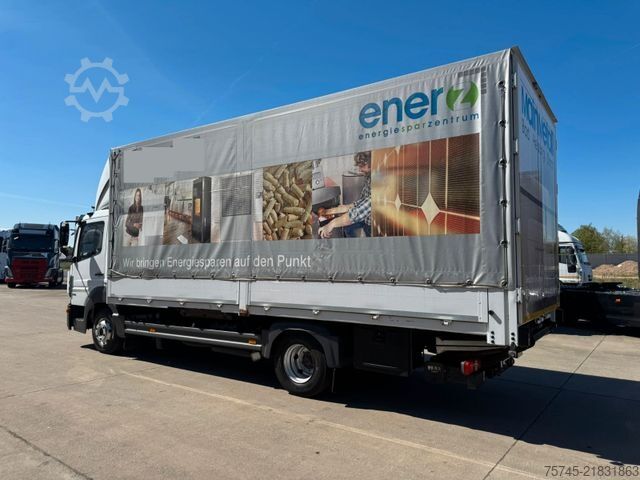 Flatbed truck with tarp MERCEDES-BENZ ATEGO 818 *  * LBW * AUTOMATIK * 8.600 KG *
