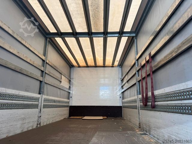 Flatbed truck with tarp MERCEDES-BENZ ATEGO 818 *  * LBW * AUTOMATIK * 8.600 KG *