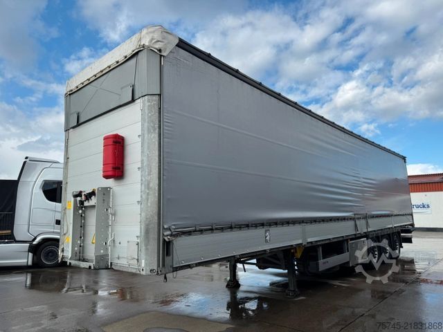 Auflieger mit Pritsche & Plane SCHMITZ CARGOBULL SCB*S3T *  STANDART * LIFTACHSE * HUBDACH *