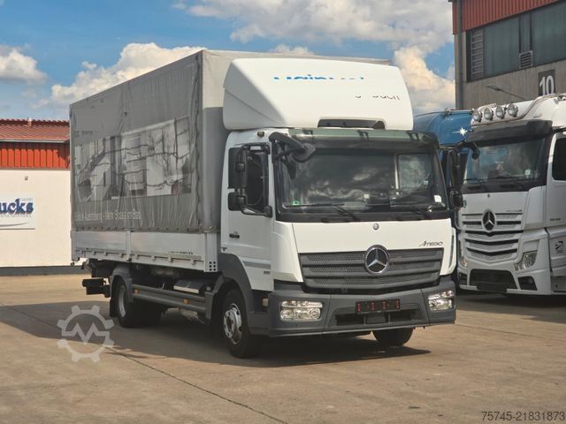 LKW mit Pritsche & Plane MERCEDES-BENZ ATEGO 818 * ACC * 1.HAND * BÄR LBW 1T*SPURASSIST