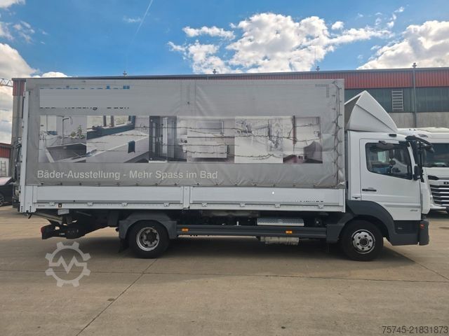 LKW mit Pritsche & Plane MERCEDES-BENZ ATEGO 818 * ACC * 1.HAND * BÄR LBW 1T*SPURASSIST