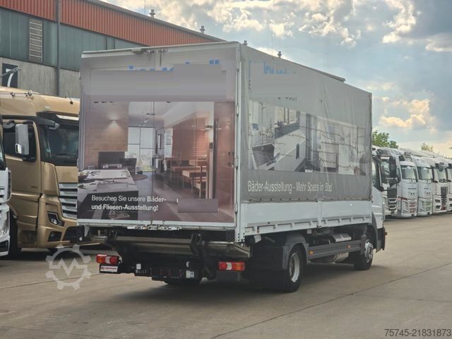 LKW mit Pritsche & Plane MERCEDES-BENZ ATEGO 818 * ACC * 1.HAND * BÄR LBW 1T*SPURASSIST