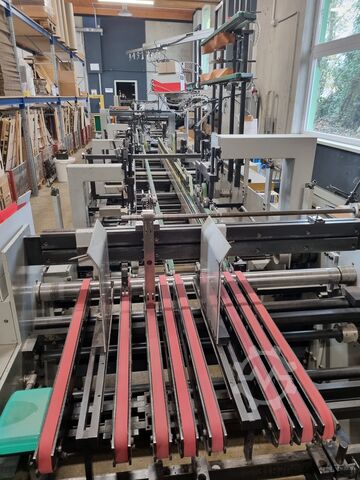 Folding carton gluing machine Bobst Klebemaschine Domino 100 M