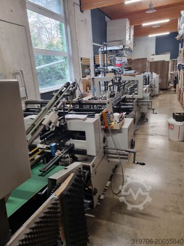 Folding carton gluing machine Bobst Klebemaschine Domino 100 M