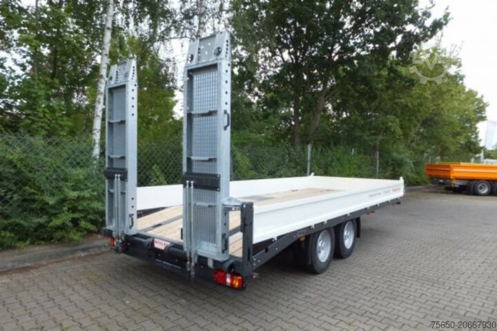 Low loader trailer Möslein TTT 13- 6,28 Weiß Neuer Tandemtieflader 13 t GG