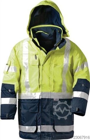 High-visibility parka, size L, yellow/navy - 1 piece Elysee 