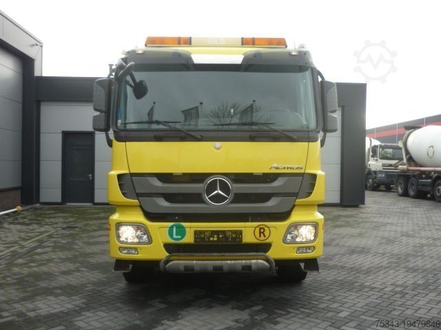 Kipper mit Kran Mercedes-Benz Actros 2646 Euro 5 6x4 2 side tipper Palfinger ...
