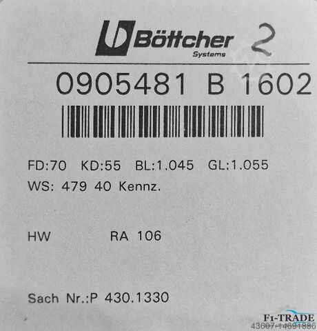New Ink Form Roller Böttcher KBA RA 106