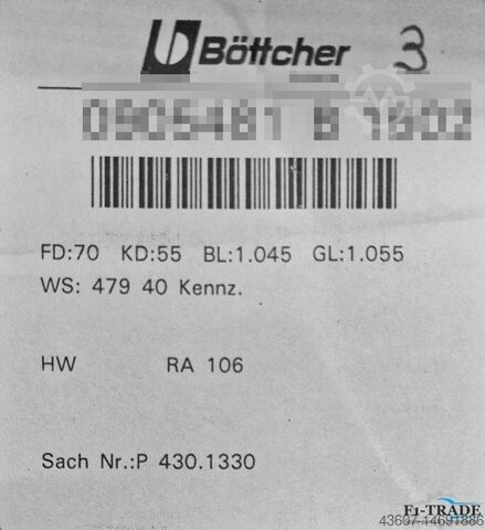 New Ink Form Roller Böttcher KBA RA 106