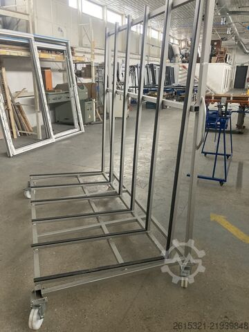 Trolley for transporting windows, glass, and panels Racks and Rolls WTL WIK