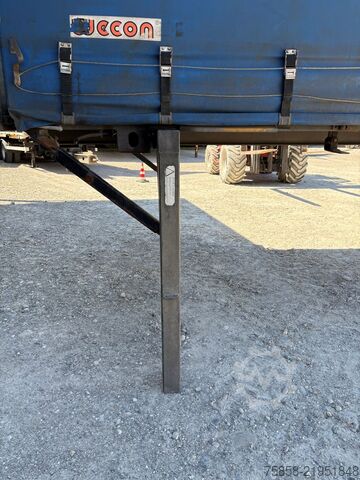 Swap body with flatbed & tarp Wecon Verzinkt Bordwand+Schiebeplane Lochleist