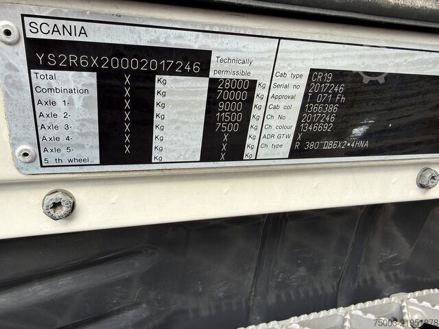 Truck mounted crane Scania R380 6X2*4 Kipper mit Kran HIAB 220