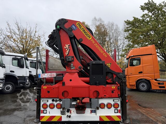 Tipper truck Scania R580 V8 8X4 Kipper Kran Palfinger 22002
