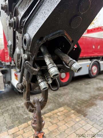 Tipper truck Scania R580 V8 8X4 Kipper Kran Palfinger 22002