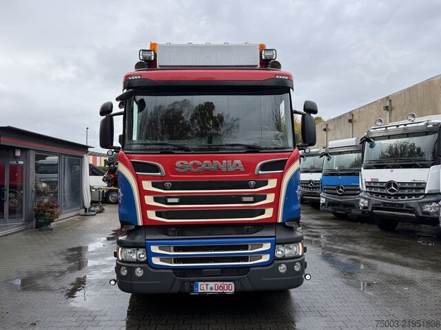 Truck mounted crane Scania R580 V8 8X4 Kipper Kran Palfinger 22002