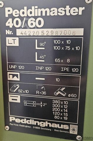 Peddinghaus Peddimaster 40/60 Peddinghaus Peddimaster 40/60