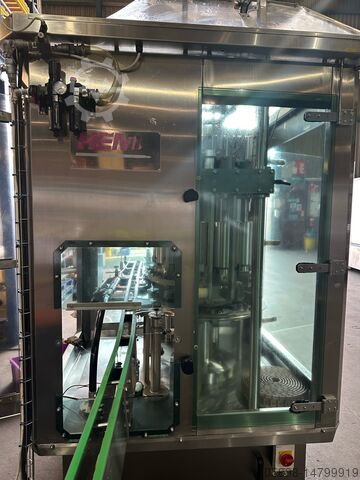 Rotationsabfüllmaschine für große Wannen/Gläser. Hema / Barry Wehmiller Volufill MRH 9/12