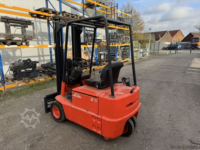 Electric 3-wheel forklift Linde E15