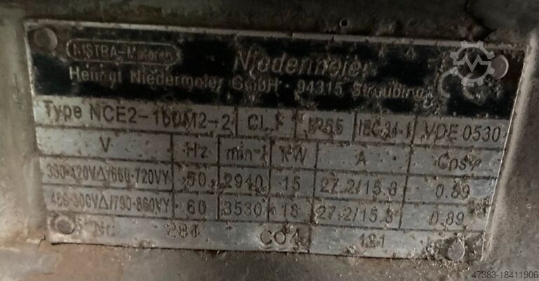 Air compressor piston compressor 24 HP  18 kW / 24 PS