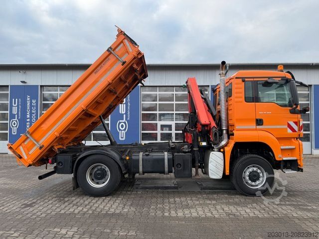 Autokran MAN TGS 18.360 4x4 Kipper Kran PALFINGER Winterd.