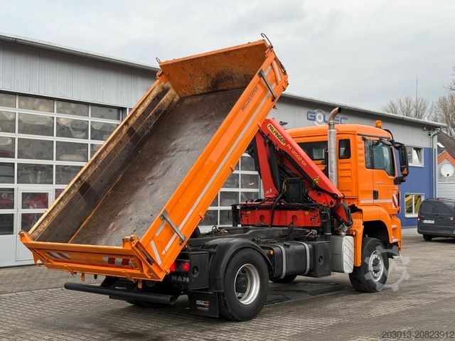 Autokran MAN TGS 18.360 4x4 Kipper Kran PALFINGER Winterd.
