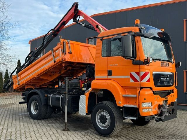 Autokran MAN TGS 18.360 4x4 Kipper Kran PALFINGER Winterd.