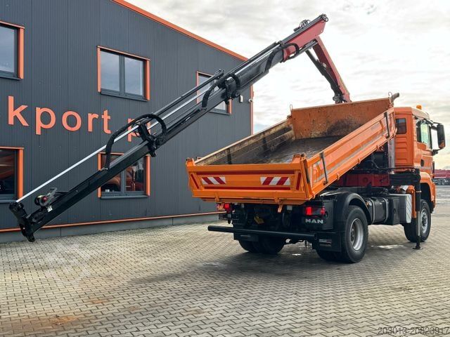 Kipper LKW MAN TGS 18.360 4x4 Kipper Kran PALFINGER Winterd.