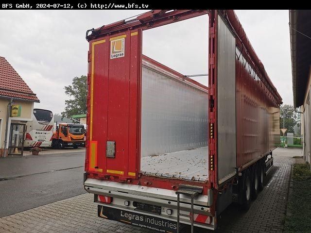 Walking floor semitrailer LEGRAS Schubboden FMA hydraulisches Verdeck ecotop, hyd