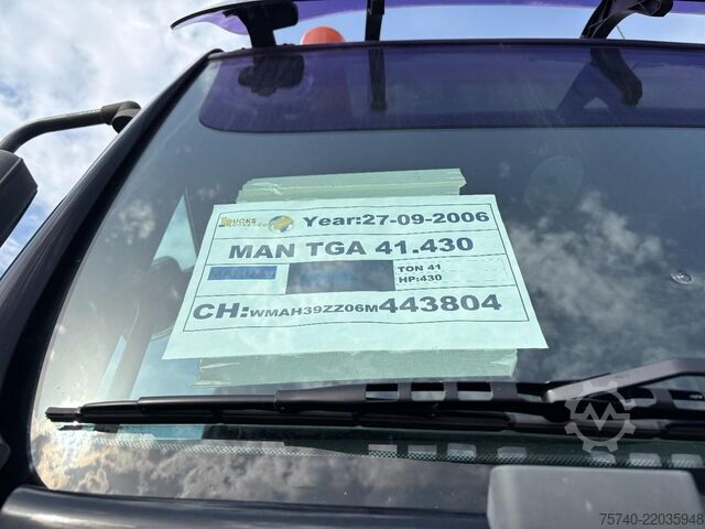 Standard tractor MAN TGA 41.430 + HIAB 800 E-6 JIB 170 X-5 +JIB + WI...